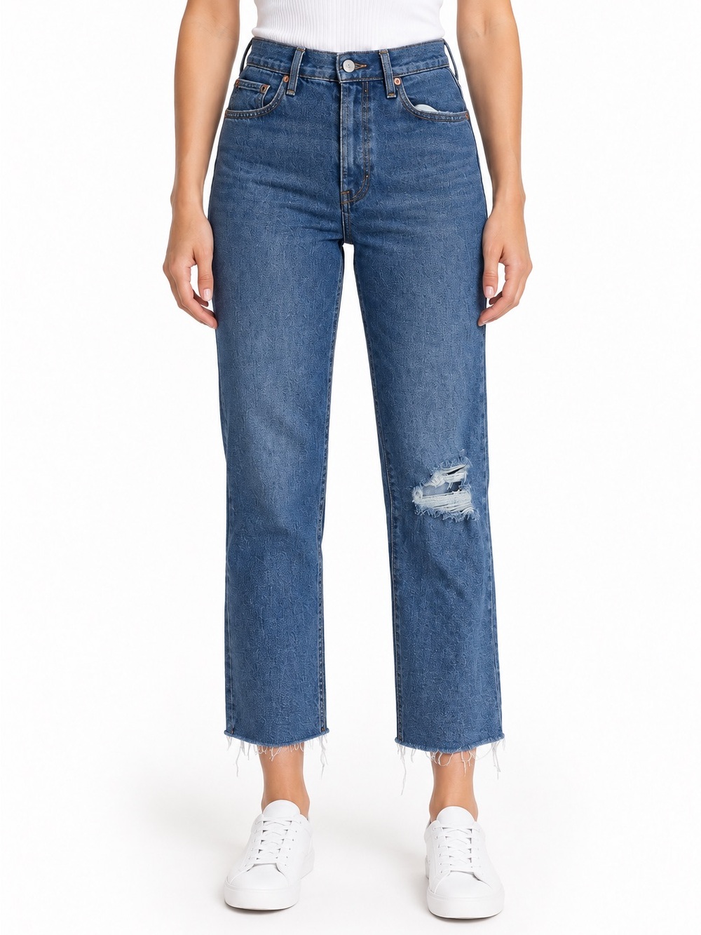 Levi’s Wedgie Straight High Rise Cropped Jeans W28 L26